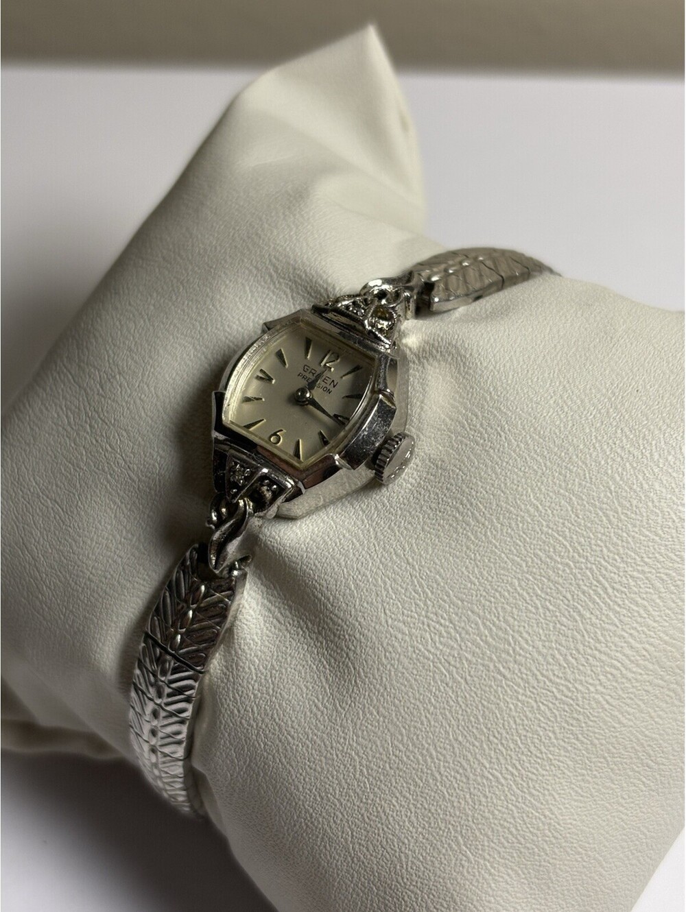 Vintage Ladies' Gruen Precision Watch - 10K RGP Bezel with Diamond Accent